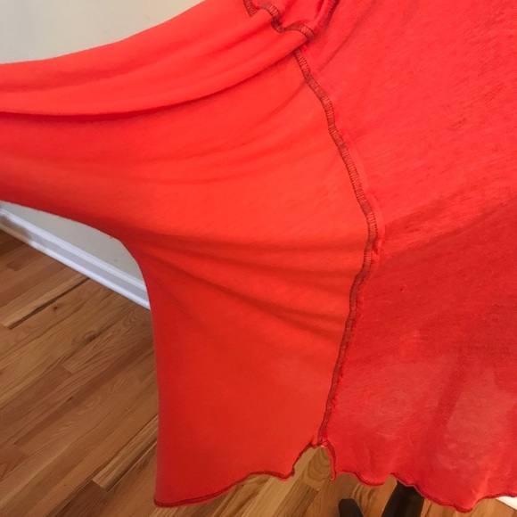 🌸Free People “Washed Red” Flowing Top - Picture 4 of 7